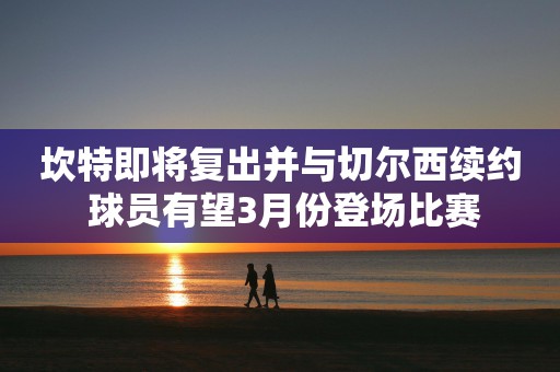 坎特即将复出并与切尔西续约 球员有望3月份登场比赛