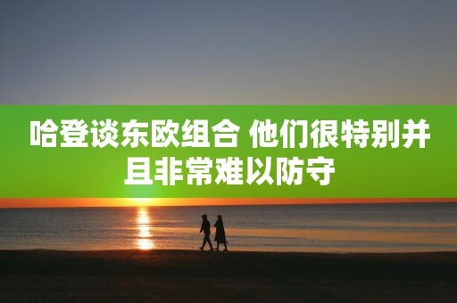 哈登谈东欧组合 他们很特别并且非常难以防守