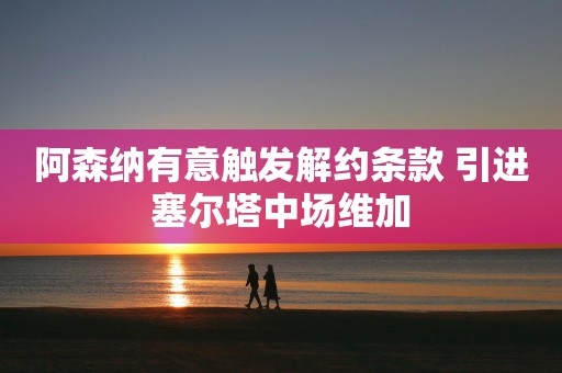 阿森纳有意触发解约条款 引进塞尔塔中场维加