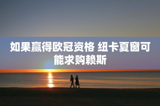 如果赢得欧冠资格 纽卡夏窗可能求购赖斯