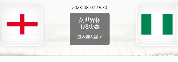 08月07日 女足世界杯1/8决赛 英格兰女足vs尼日利亚女足赛事前瞻分析