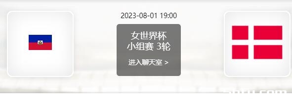 08月01日 女足世界杯第3轮 海地女足vs丹麦女足赛事前瞻分析