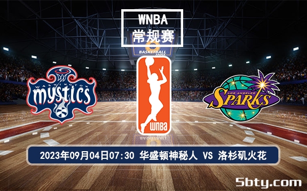 09月04日 WNBA常规赛 华盛顿神秘人vs洛杉矶火花赛前分析