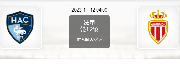 11月12日 法甲第12轮 勒阿弗尔vs摩纳哥赛事前瞻分析