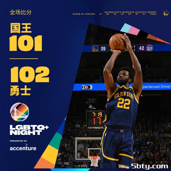 NBA常规赛：勇士102-101逆转国王，库里21分克莱14分，萨博尼斯23分11板8助