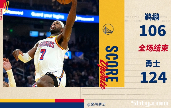 NBA常规赛：勇士124-106击败鹈鹕，希尔德28分，锡安莺歌空砍61分